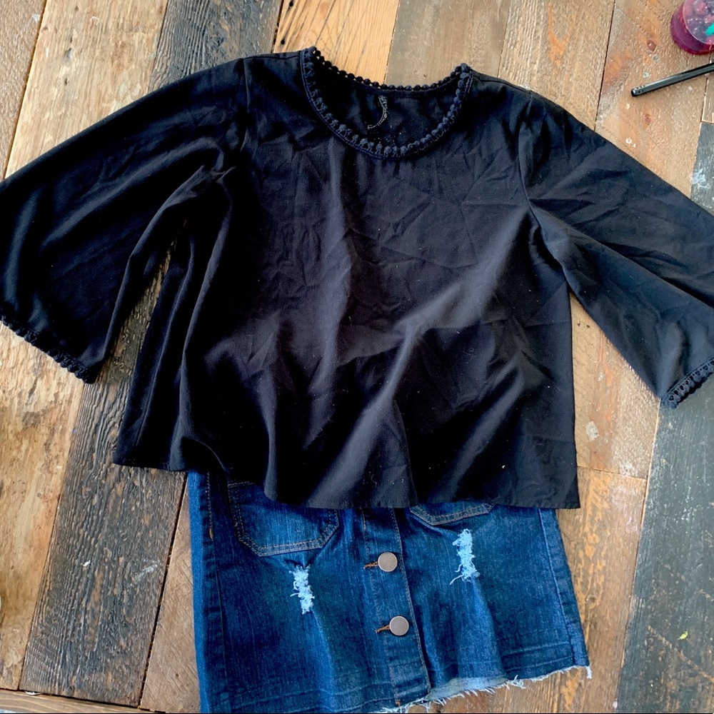 BLACK BLOUSE - Picture 2 of 3
